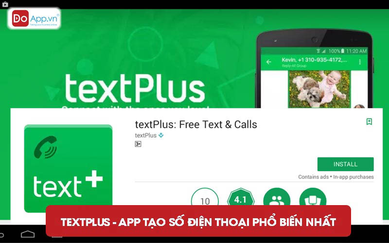 Textplus - App tạo số điện thoại phổ biến nhất